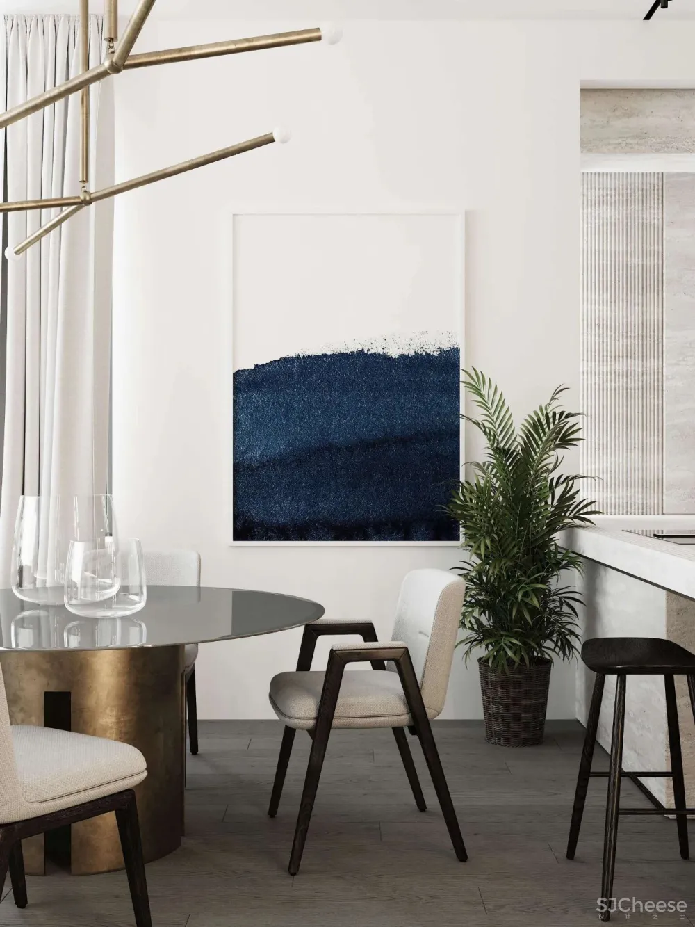 简约清新的自然新居,充满仪式感的平层大宅