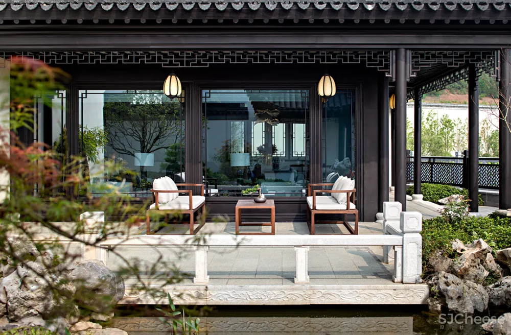 462㎡中式庭院,生活的每一步都很艺术!