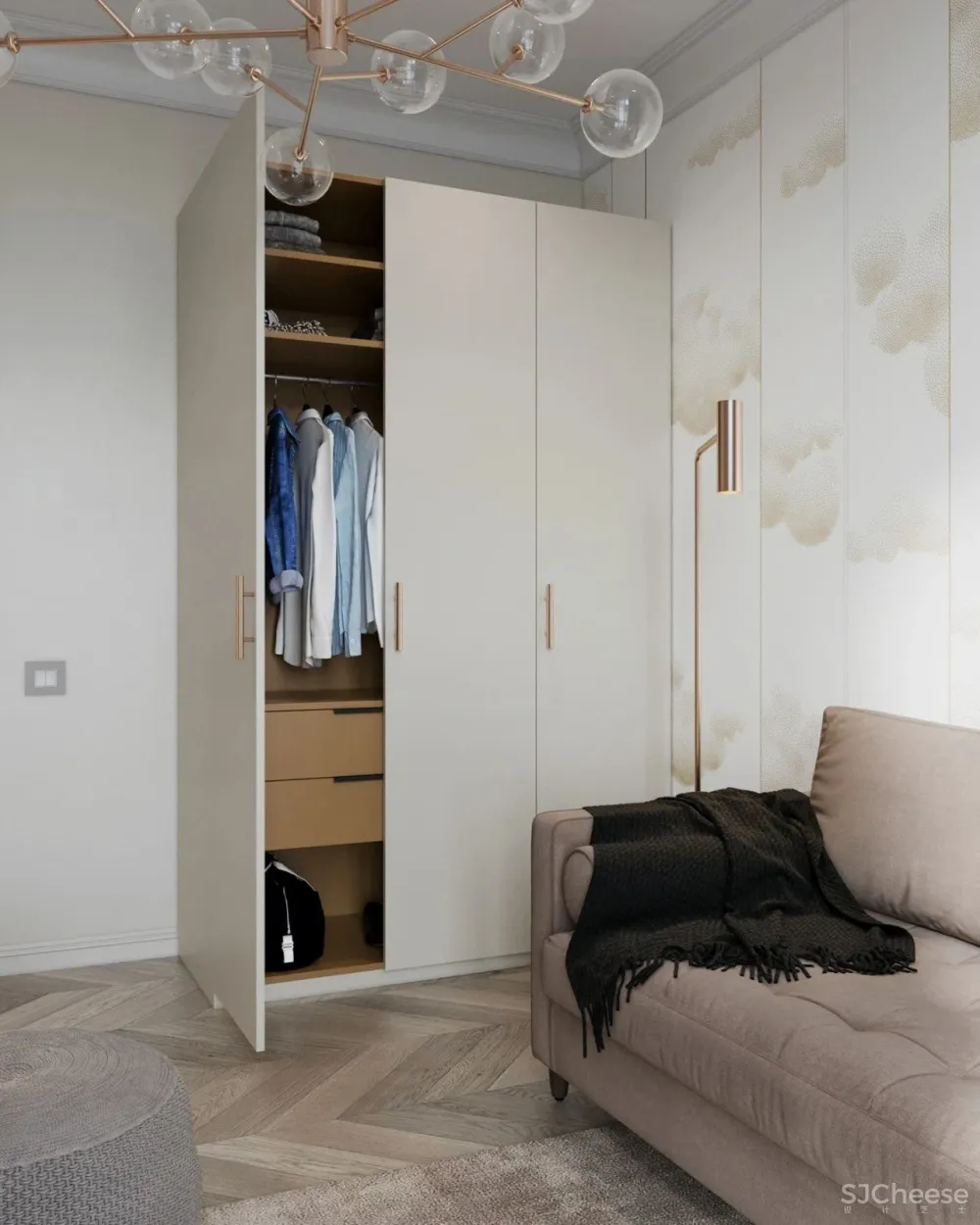 灰白 木色,尽显高雅知性!