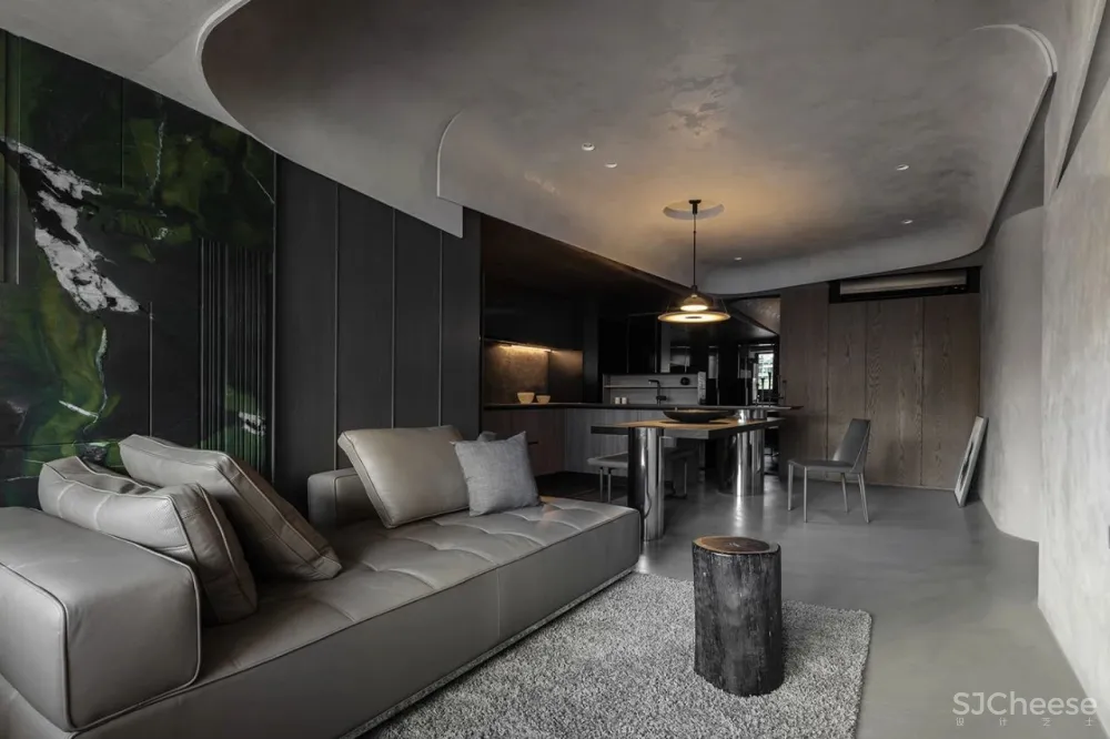 小户型的住宅,高级黑,满满的豪宅感!