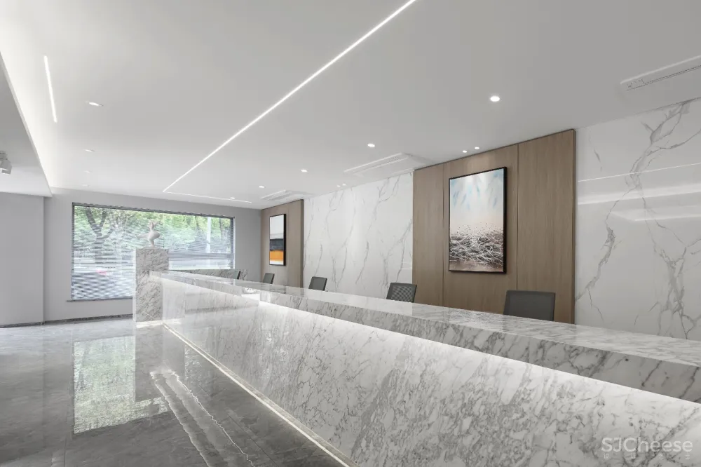 轻奢邂逅浪漫色彩，艺术视角诠释最美快印店! 史峰空间设计