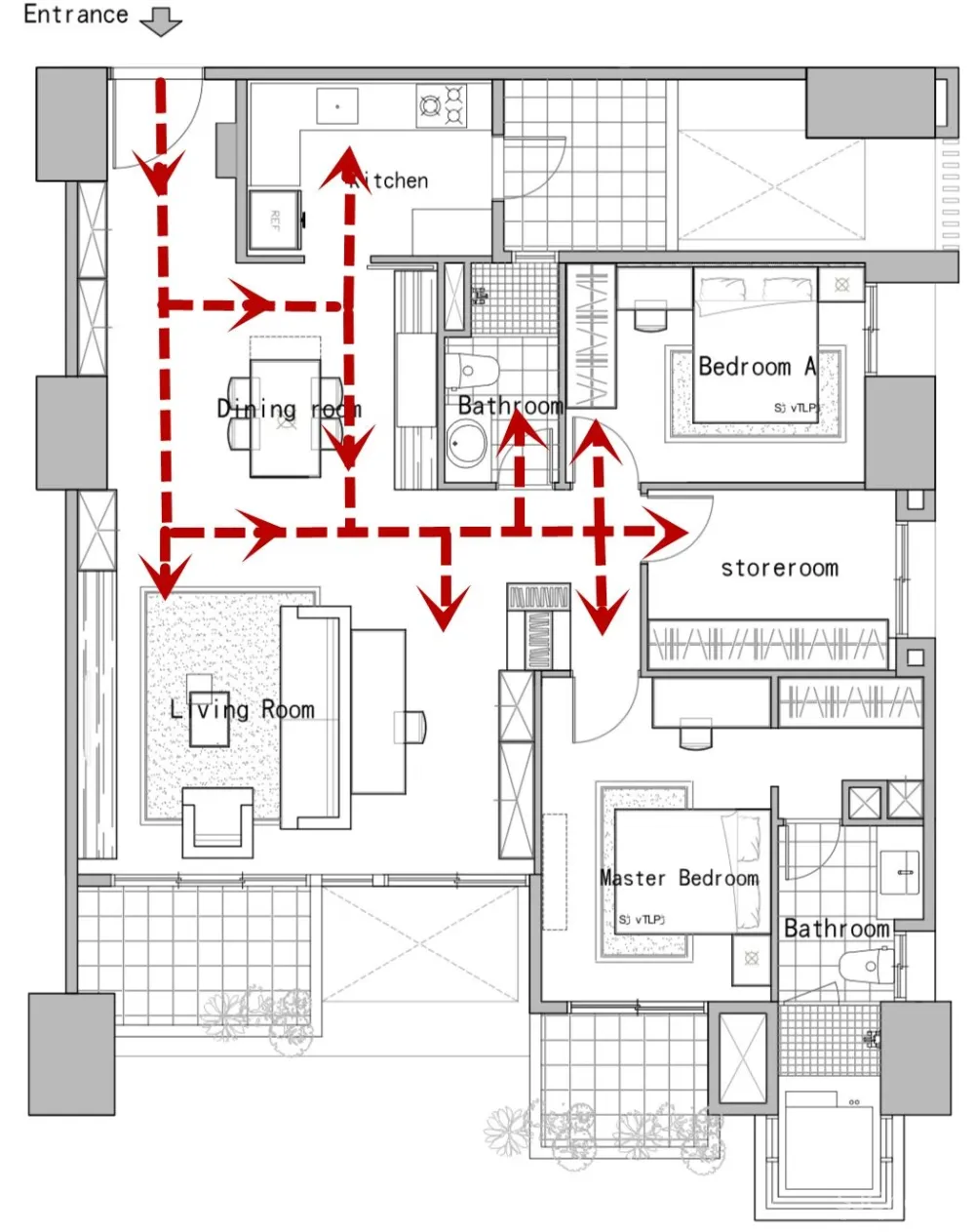 110㎡只做两房，换来超强动线和收纳值吗？