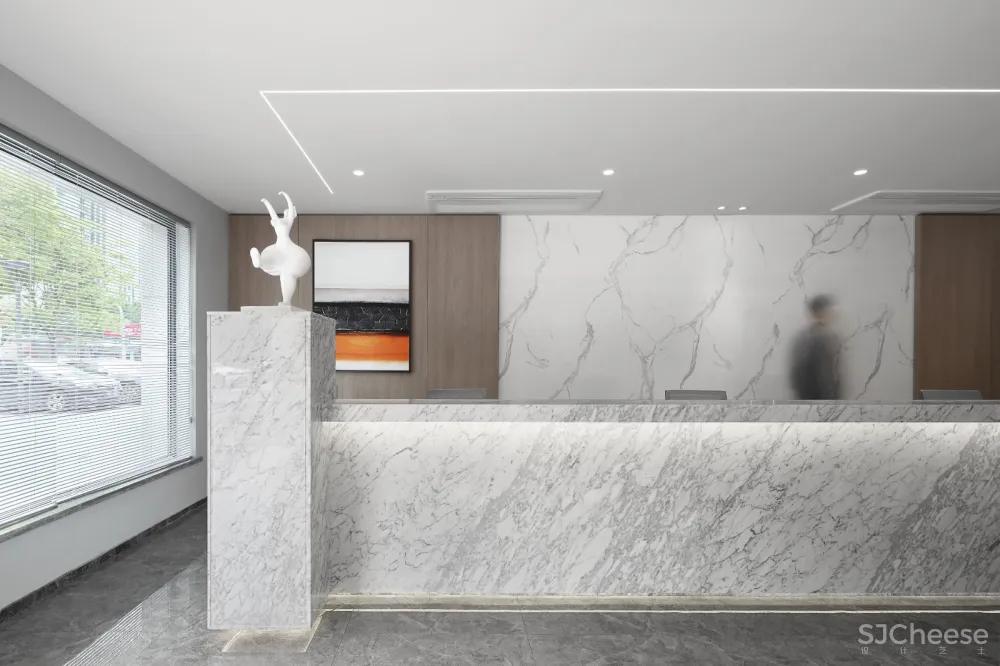 轻奢邂逅浪漫色彩，艺术视角诠释最美快印店! 史峰空间设计