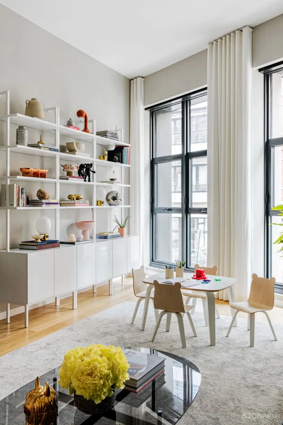 纽约TRIBECA的多彩嬉戏公寓