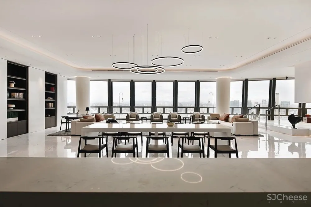 【中赫设计】天空之镜 宁波财富中心天际会所