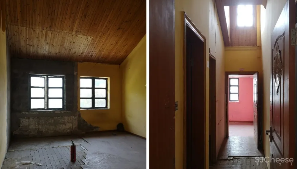 建筑师在老房子里插入四个构件,将其变成136㎡的瑜伽馆