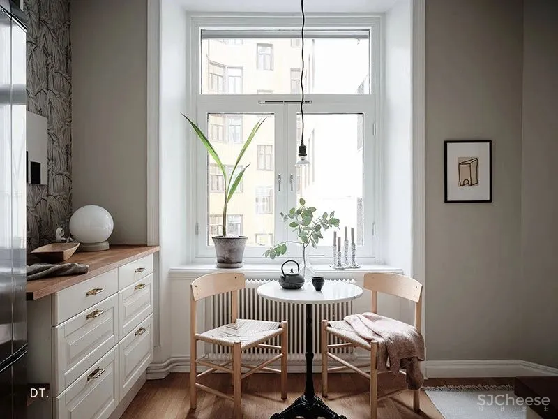 小户型·64㎡ 莫兰迪绿 原木公寓