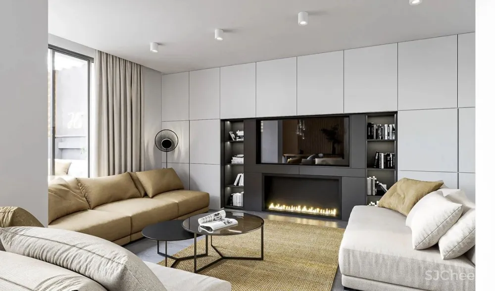 大理石与木材结合,让家更有质感!