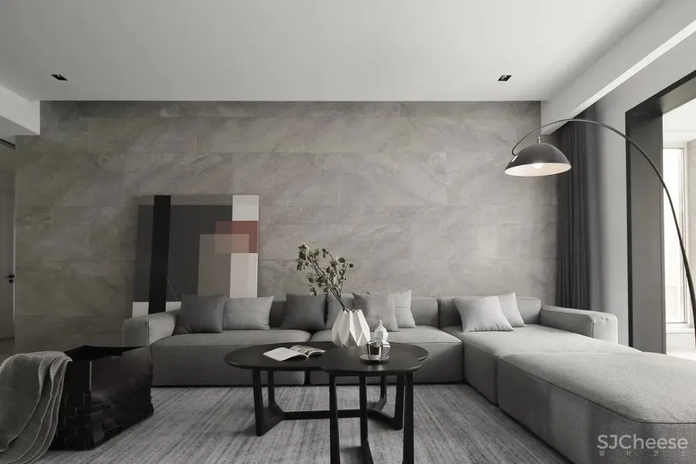 232㎡现代风的家,中西厨分离 隐形门,构建理性克制之美!