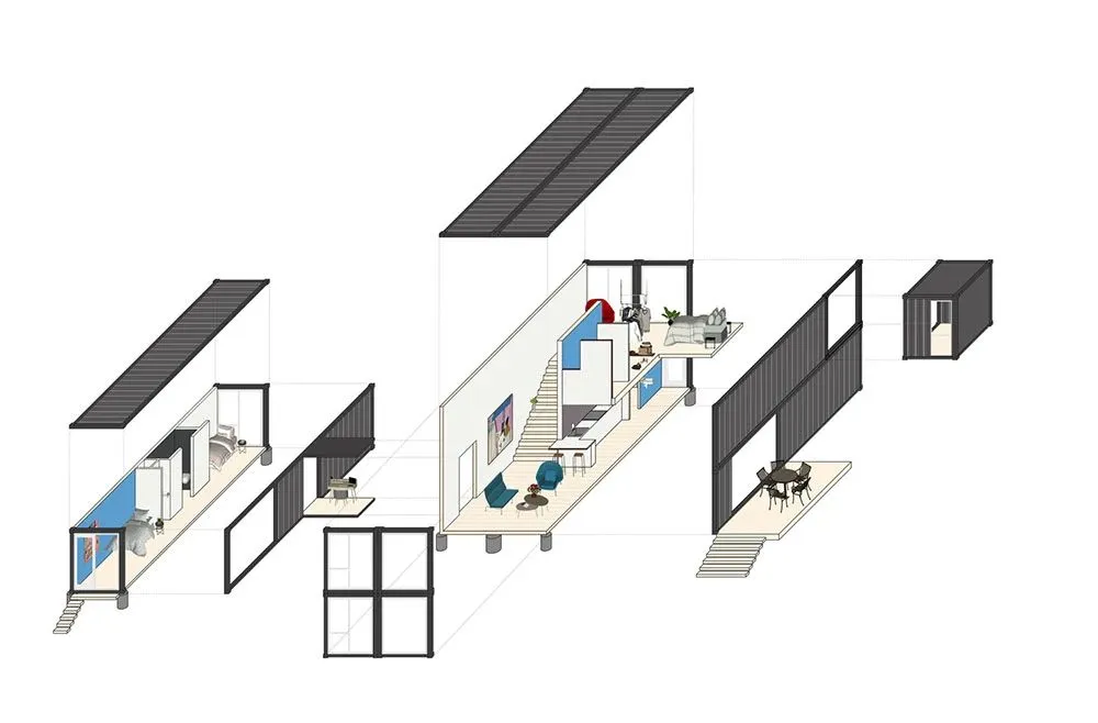 模块化建筑的人情化设计 美国集装箱住宅