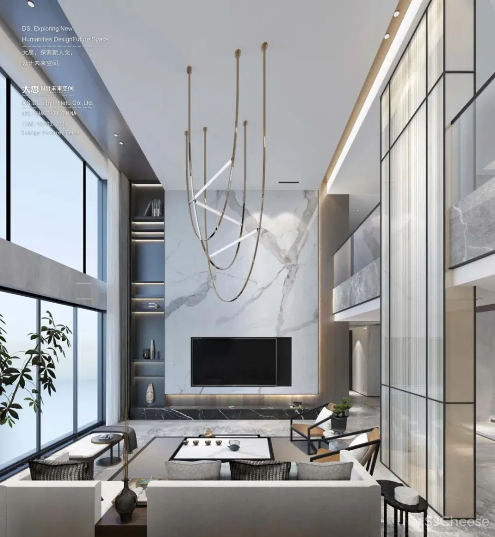 大思设计 | 虚致吉祥-极简新中别墅