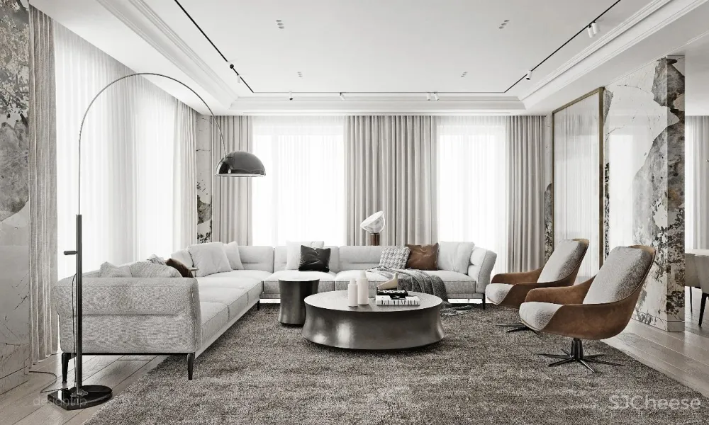 100个·轻奢系客厅设计