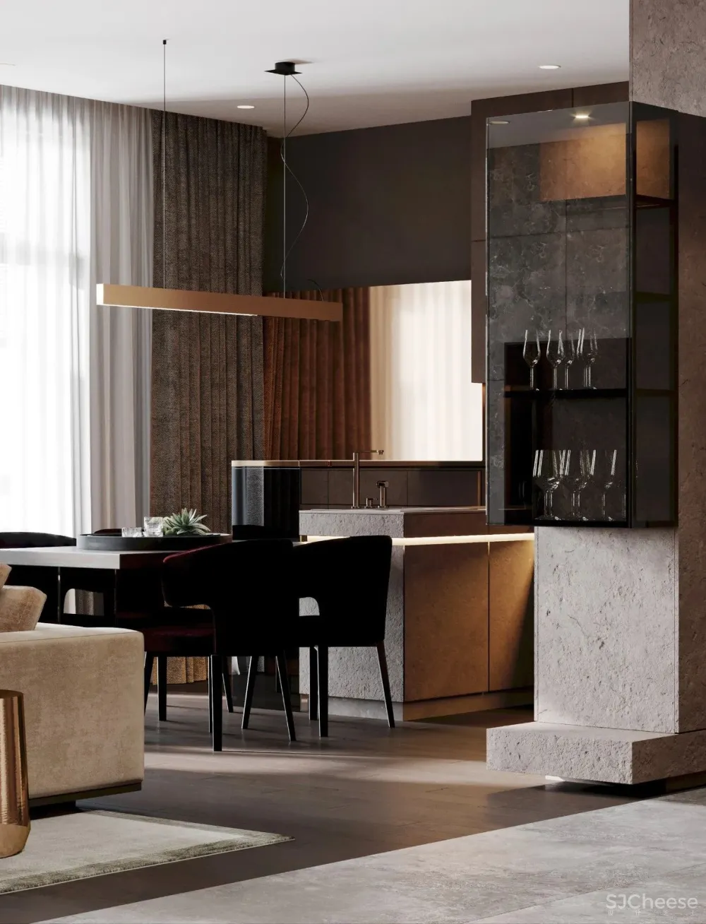 86㎡优雅紫私宅，令人无法抗拒的知性美！