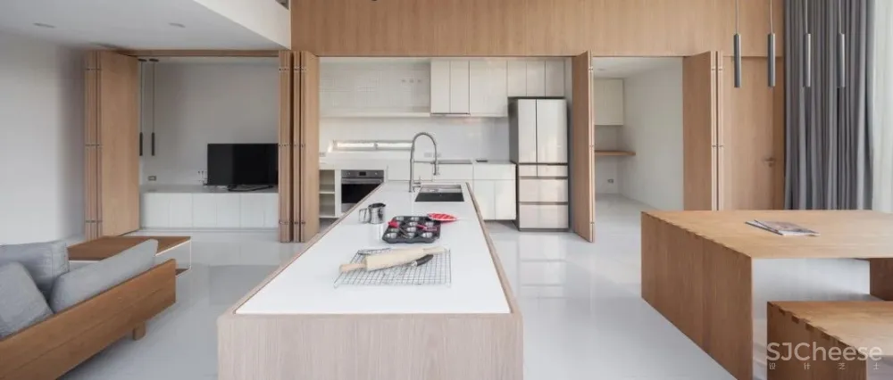 200㎡ 简约风, 这样分区超实用