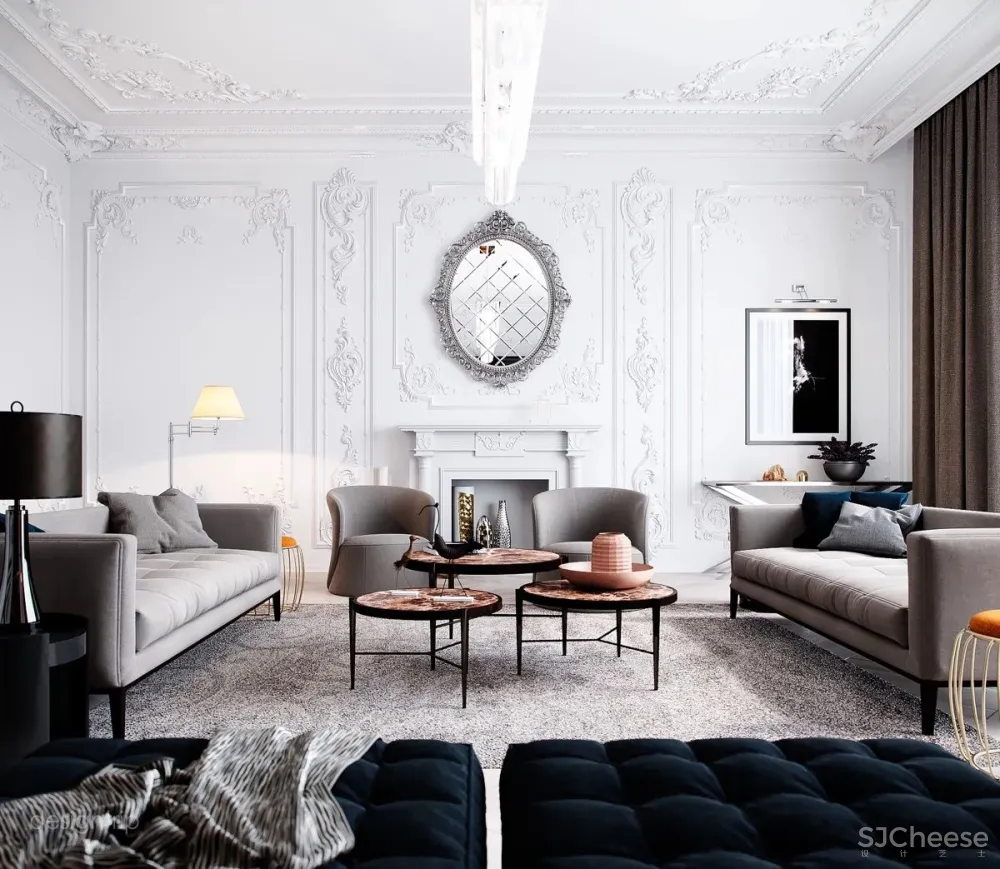 100个·轻奢系客厅设计