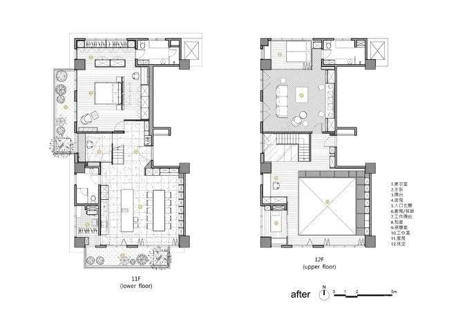 233㎡ 挑空设计,百叶窗这样用更高级