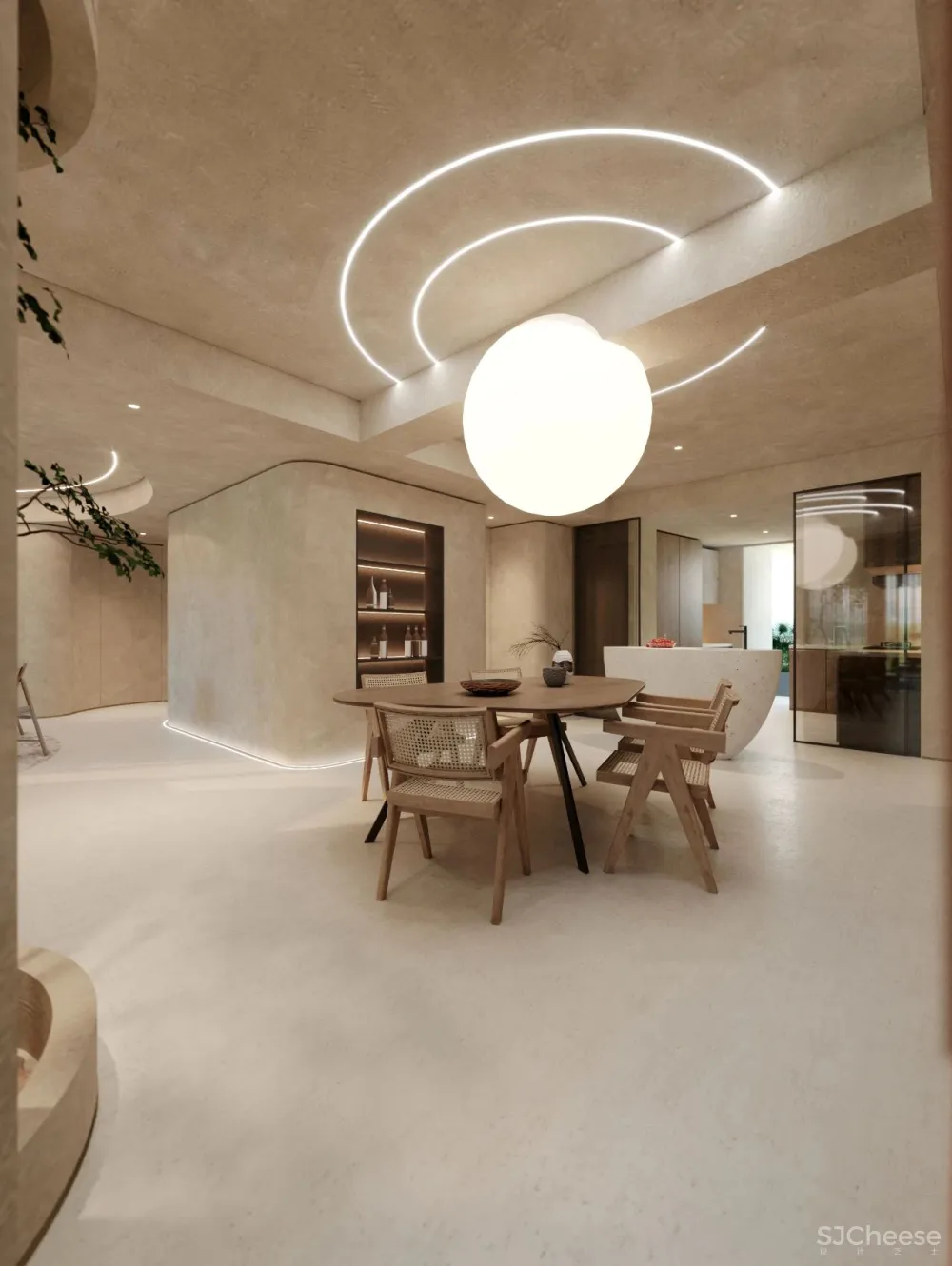 现代设计美学撞上侘寂风,演绎自然的设计美学!