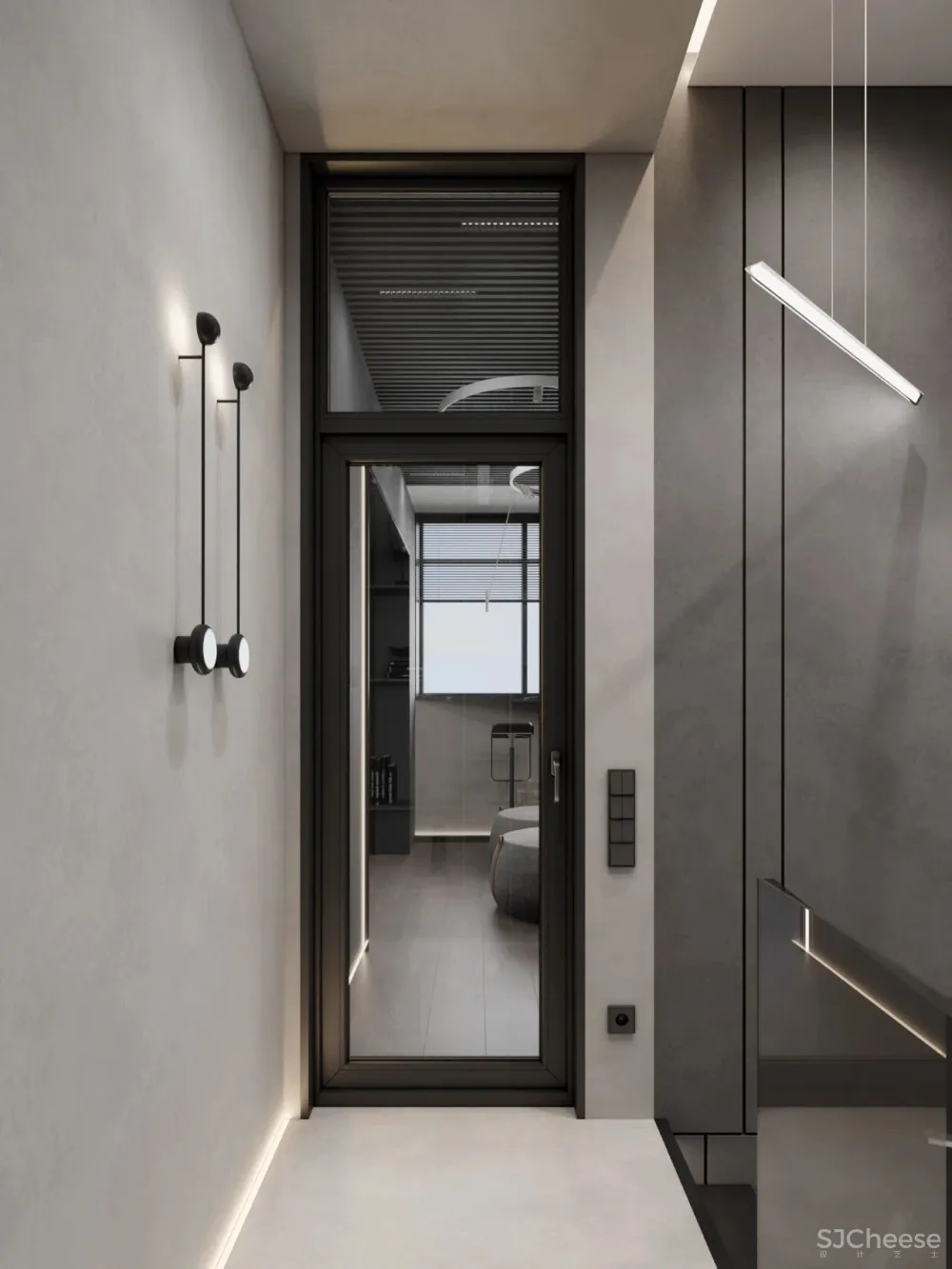 147㎡带露台的顶层复式 高级灰,气场一流!