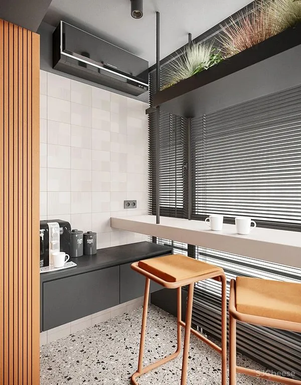 70㎡ 小户型,把阳台改成小吧台美观又实用!