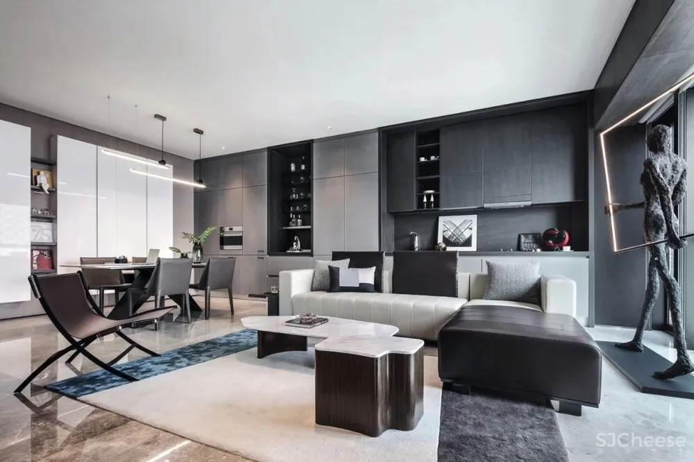 三套轻奢风豪宅样板房,细节成就高品质!