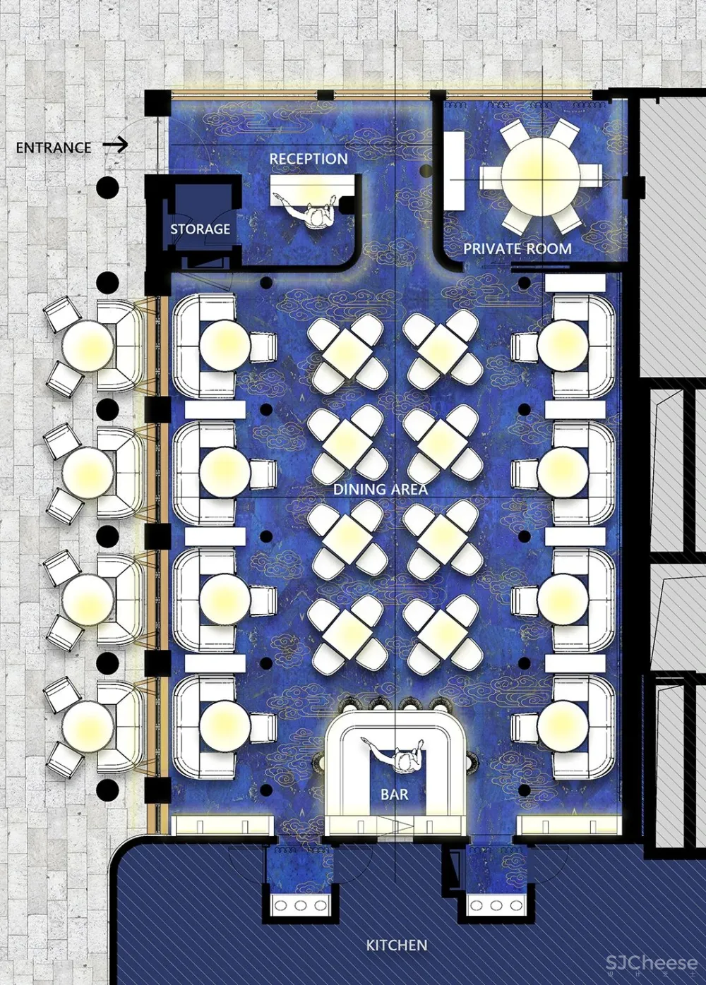 弄设计:得云茶楼成都太古里店,一幅美丽的画卷!