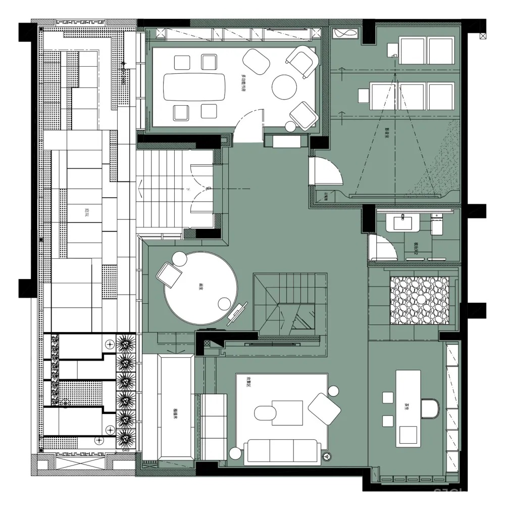 艺居设计 - 400平别墅样板房《简于形,奢于心》