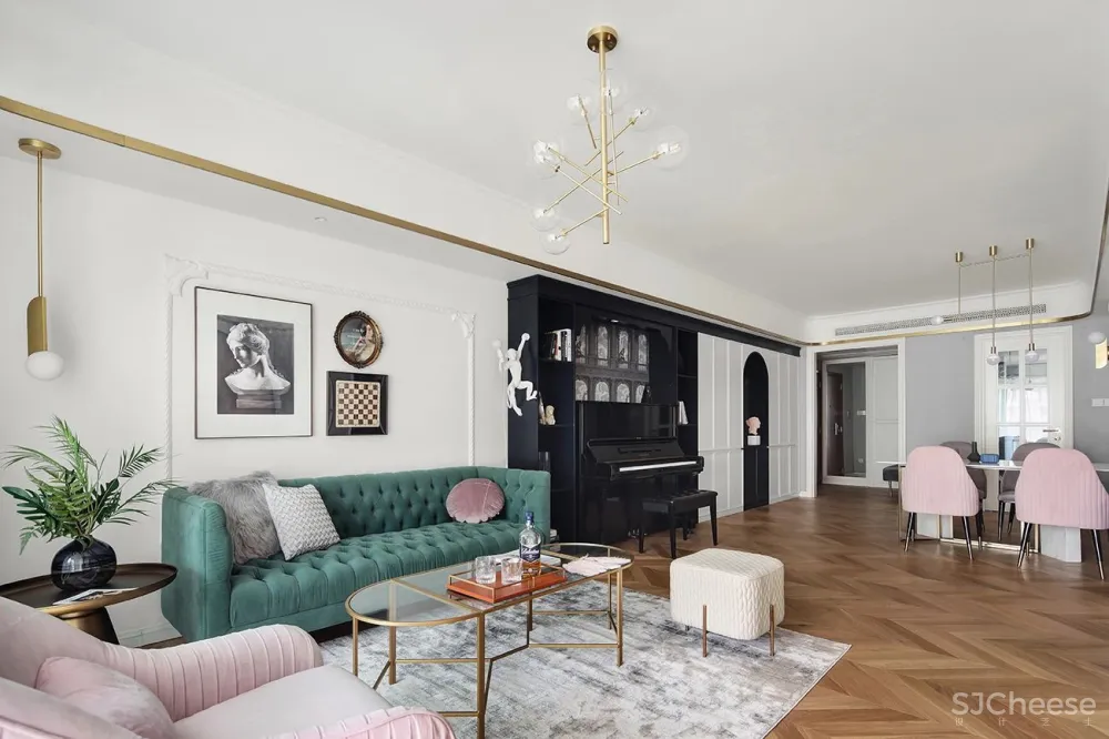 125㎡五口人同住竟然零杂物，家里美得像度假宫殿！