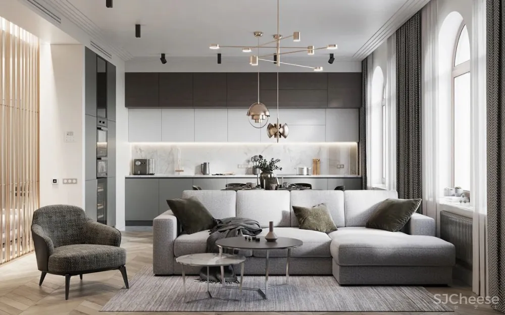 灰白 木色,尽显高雅知性!