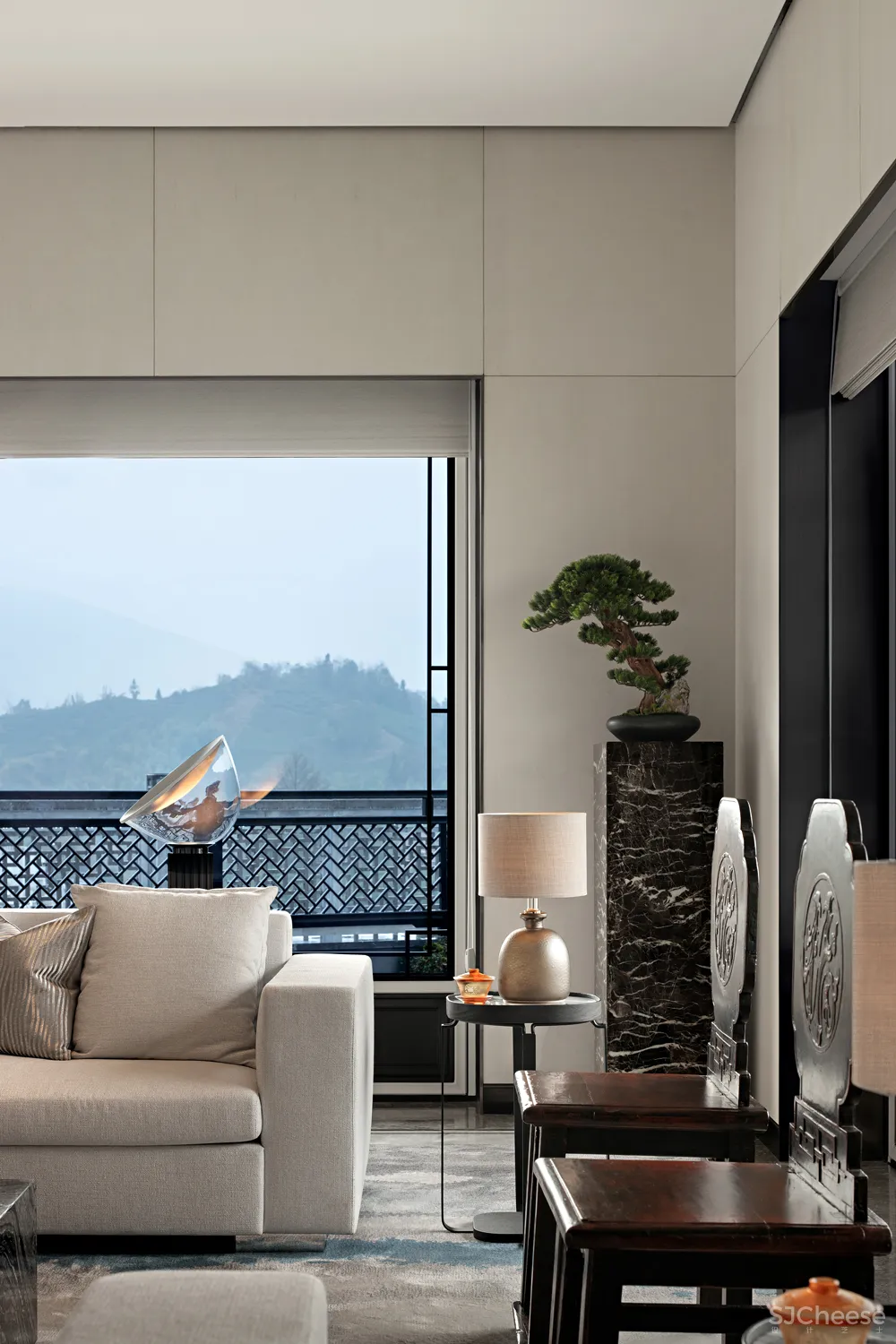 462㎡中式庭院,生活的每一步都很艺术!