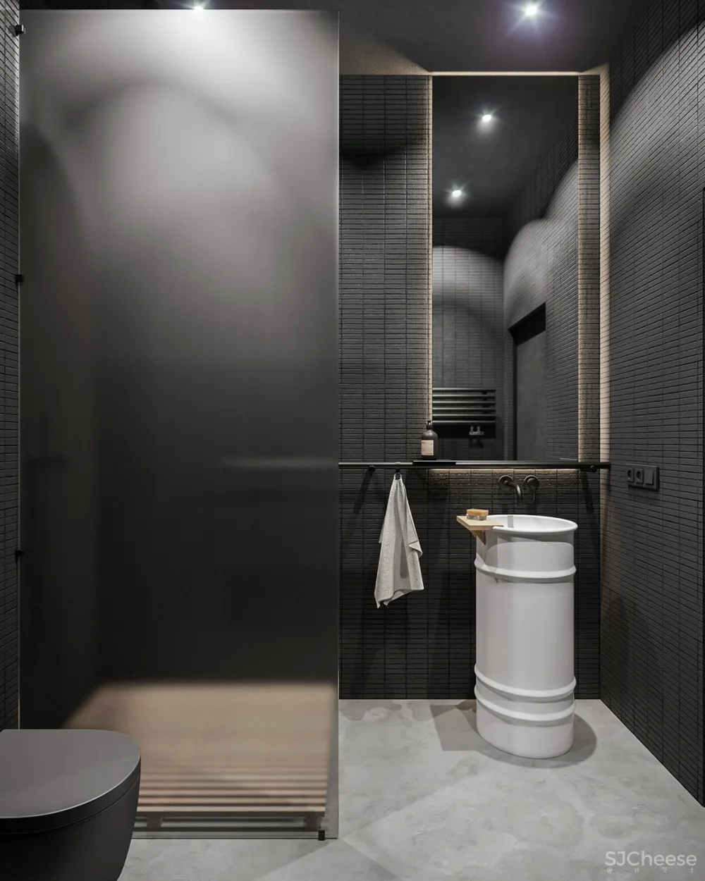 砖墙 木饰面，工业风这样设计超有范