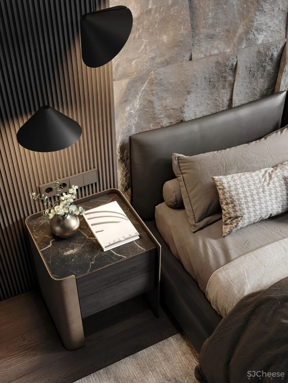 147㎡带露台的顶层复式 高级灰,气场一流!