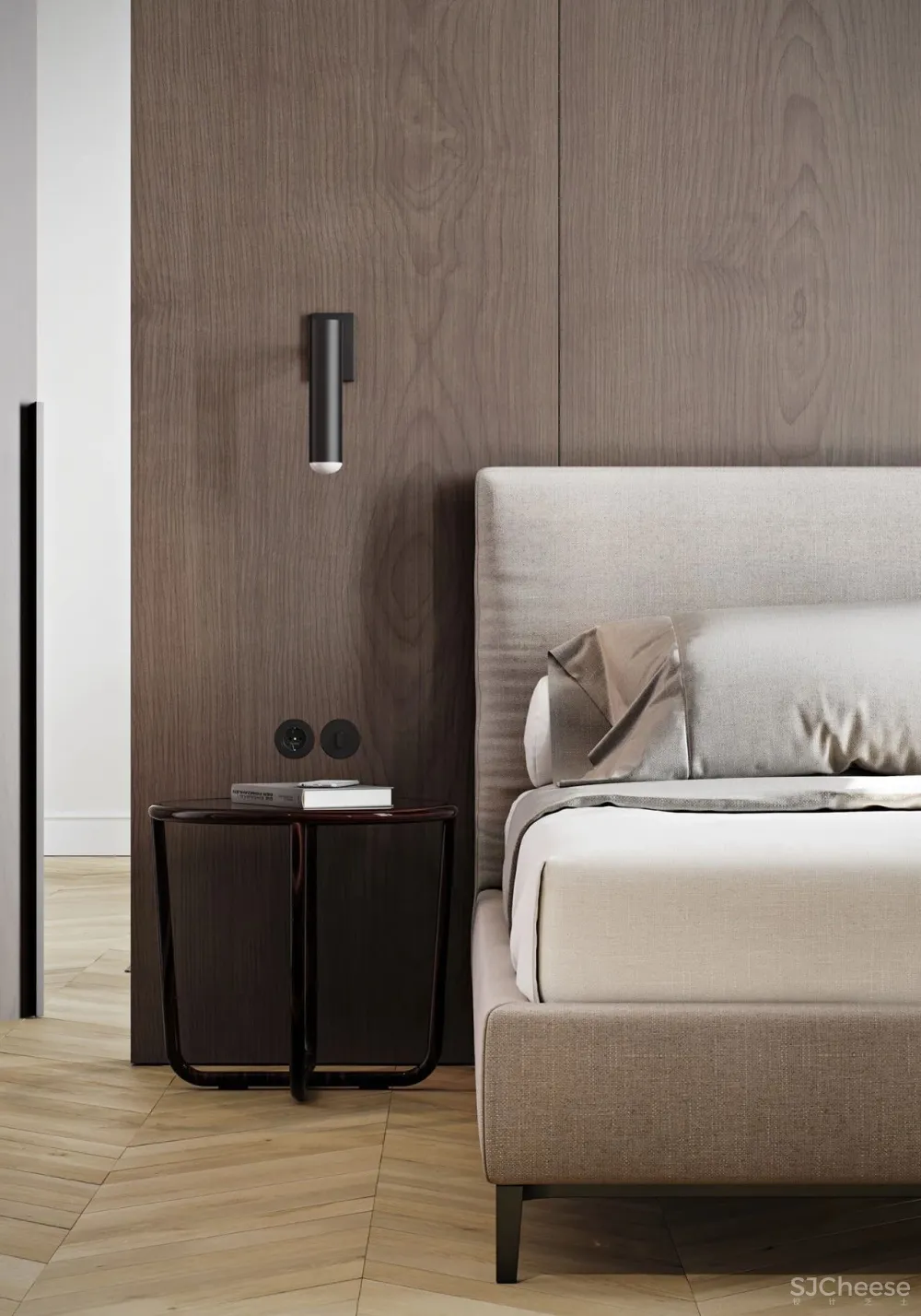 设计师梁志天的家曝光，大师也青睐“地板上墙”