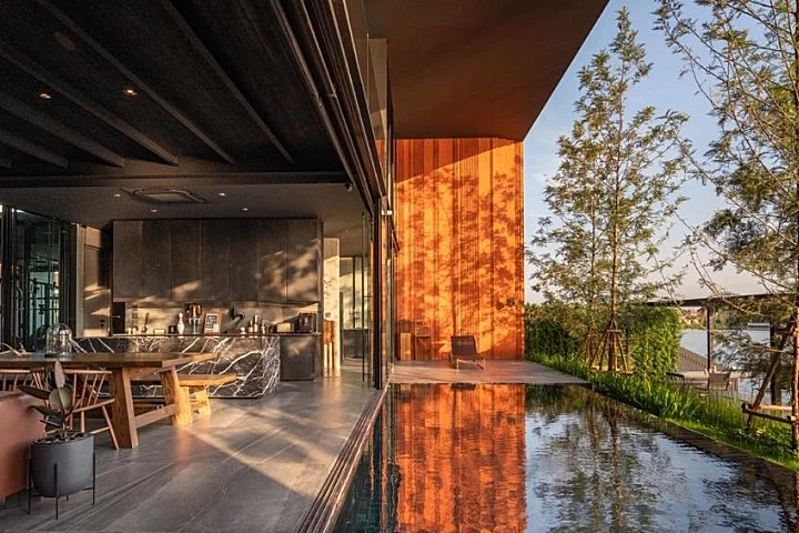 曼谷570㎡临湖别墅 WARchitect Studio