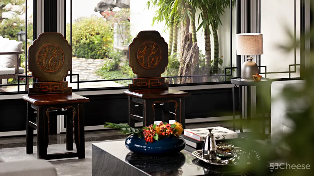 462㎡中式庭院,生活的每一步都很艺术!