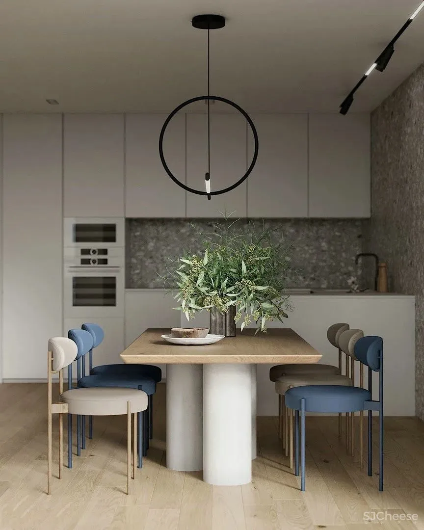 白墙太单调,用水磨石做墙面更显精致