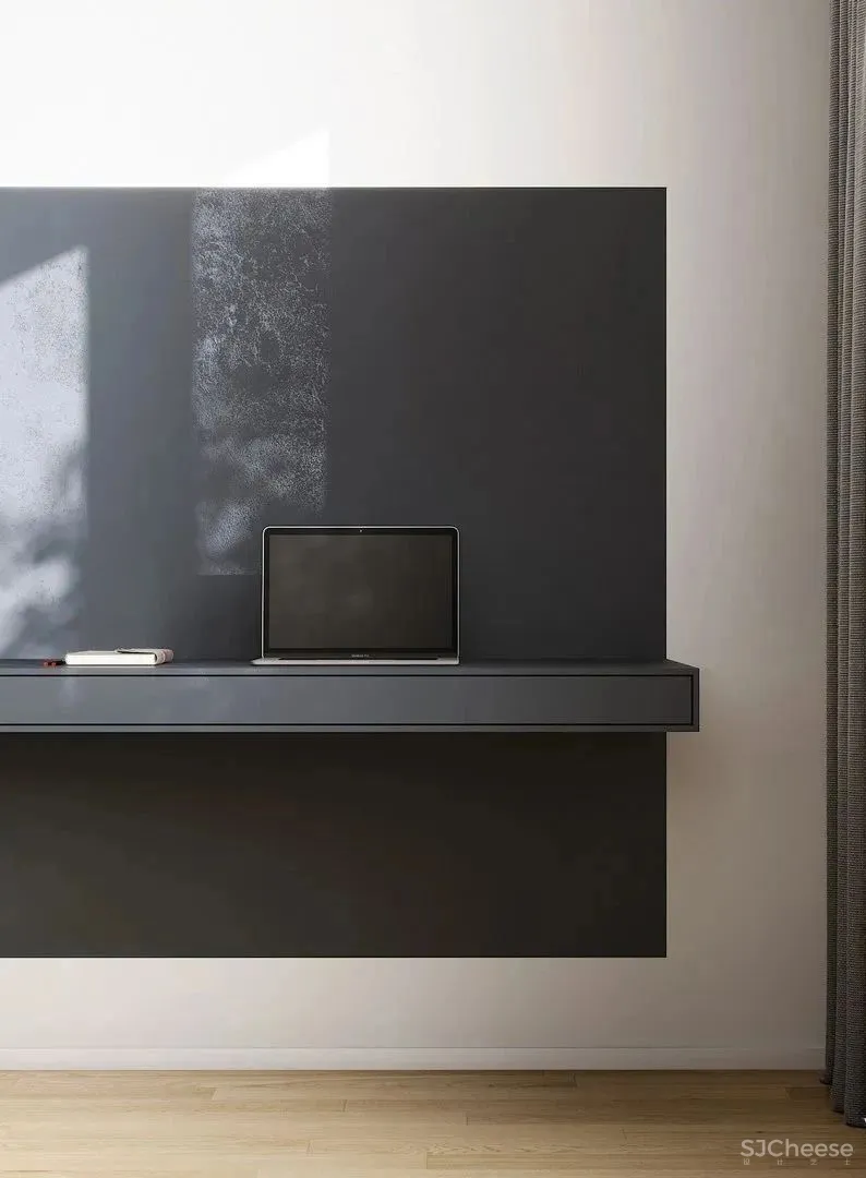 白墙太单调,用水磨石做墙面更显精致