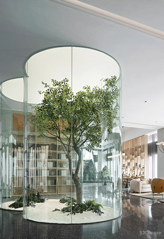 意巢设计丨长沙万科大家品牌生活馆:诗意沁然,与自然呼应共生