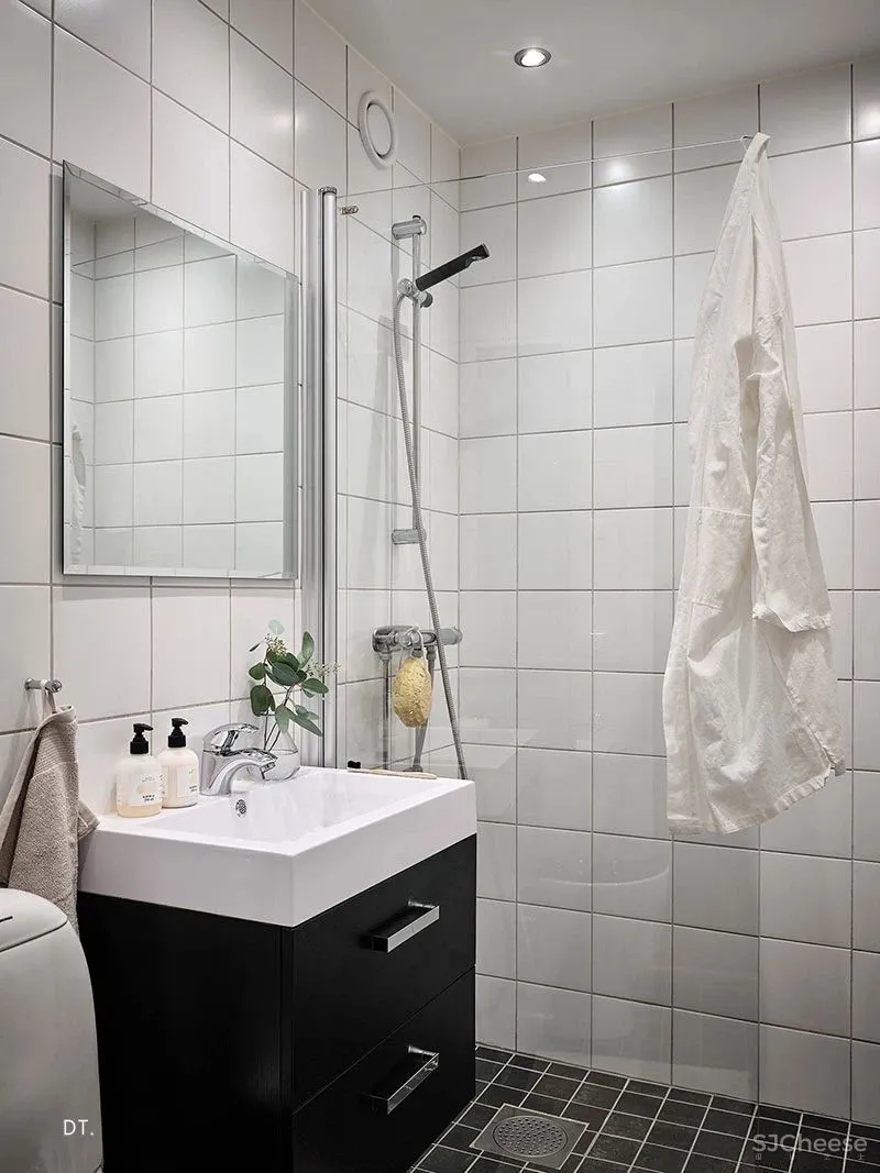 小户型·64㎡ 莫兰迪绿 原木公寓