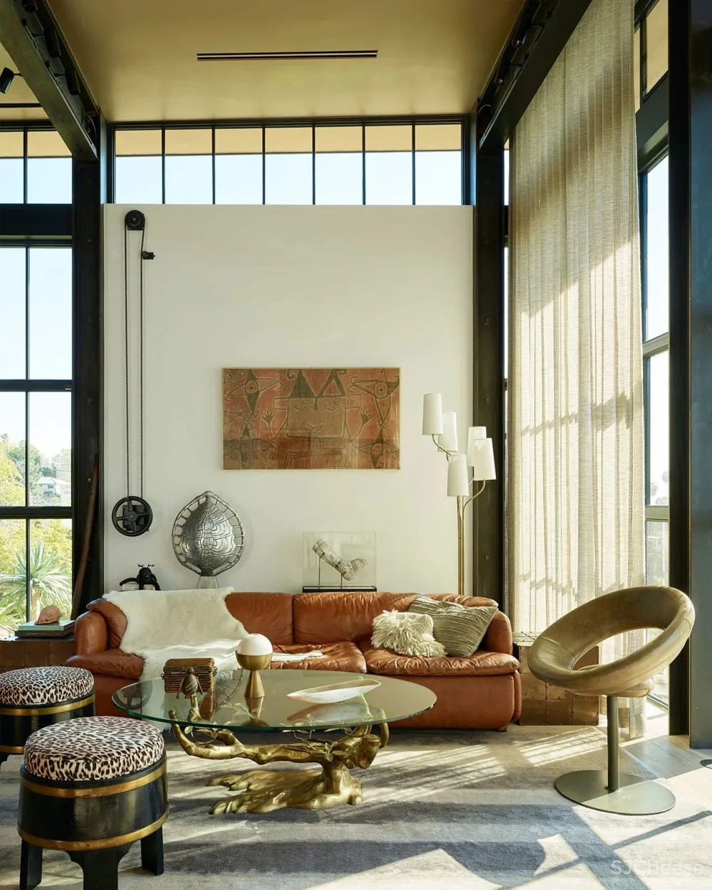 工业风别墅混搭复古家具,竟然能这么精致优雅!