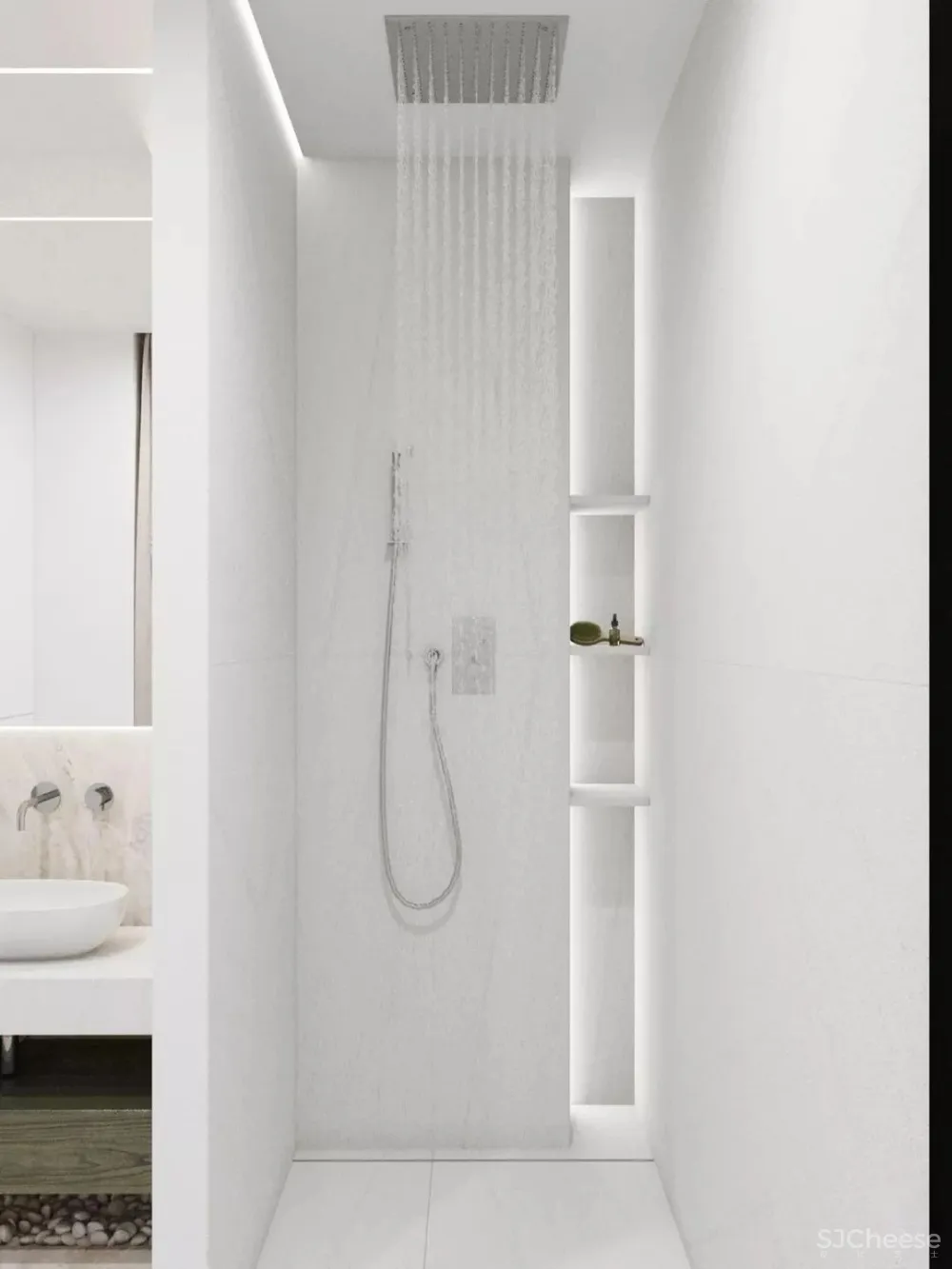 90后医生120㎡简约不失精致的家,卧室地台太棒了!