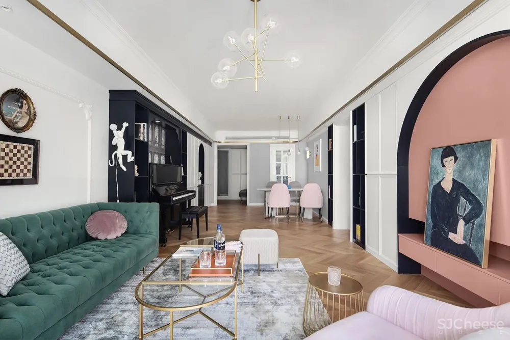 125㎡五口人同住竟然零杂物，家里美得像度假宫殿！