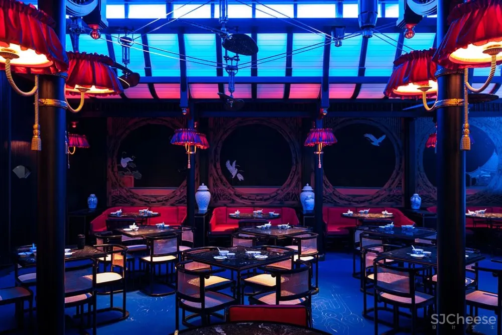 弄设计:得云茶楼成都太古里店,一幅美丽的画卷!