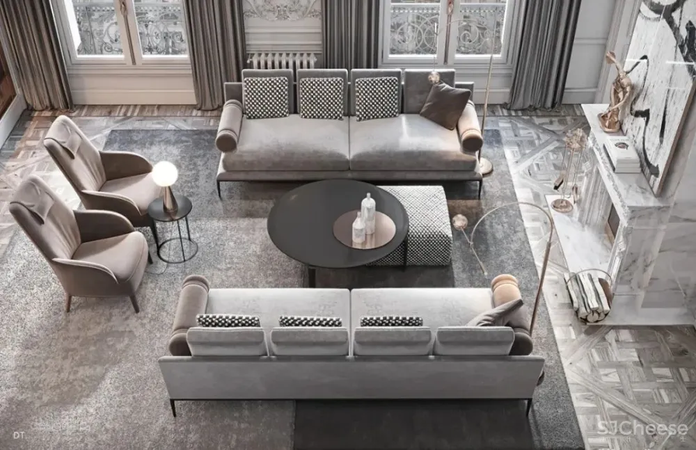 100个·轻奢系客厅设计