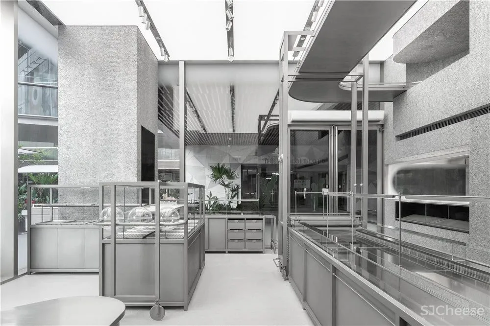 Das Lab新作丨后工业时代的机械美学喜茶体验店