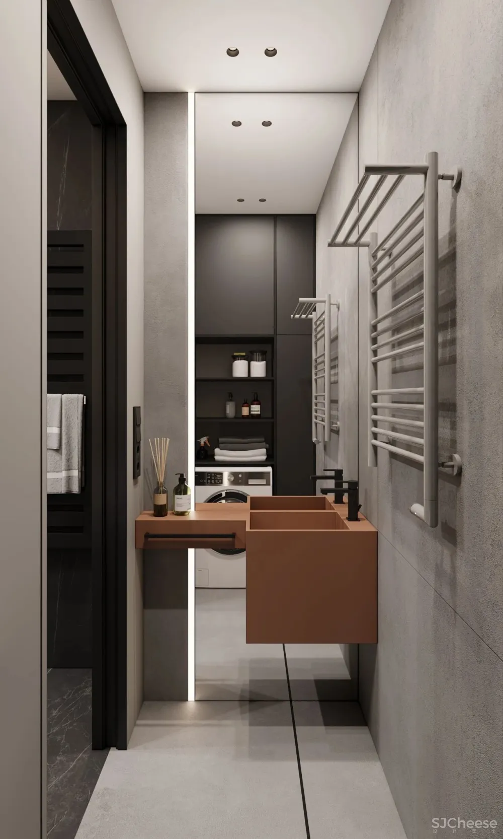 147㎡带露台的顶层复式 高级灰,气场一流!