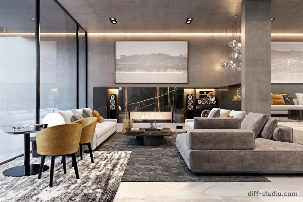 100个·轻奢系客厅设计