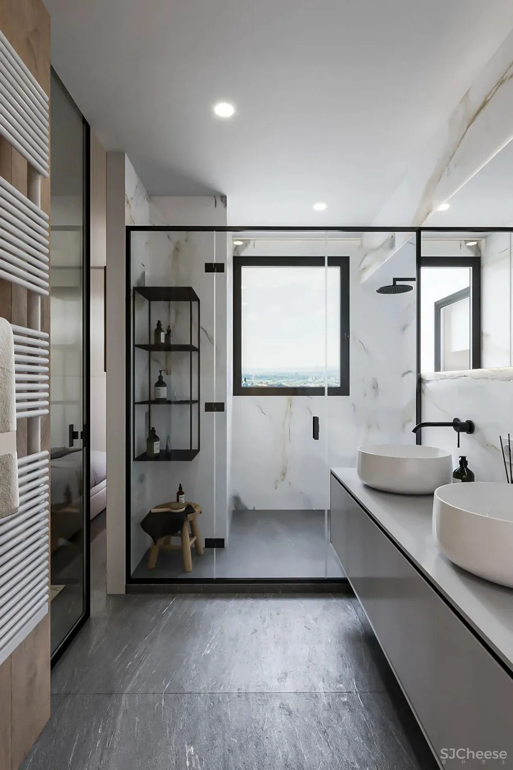 大理石与木材结合,让家更有质感!