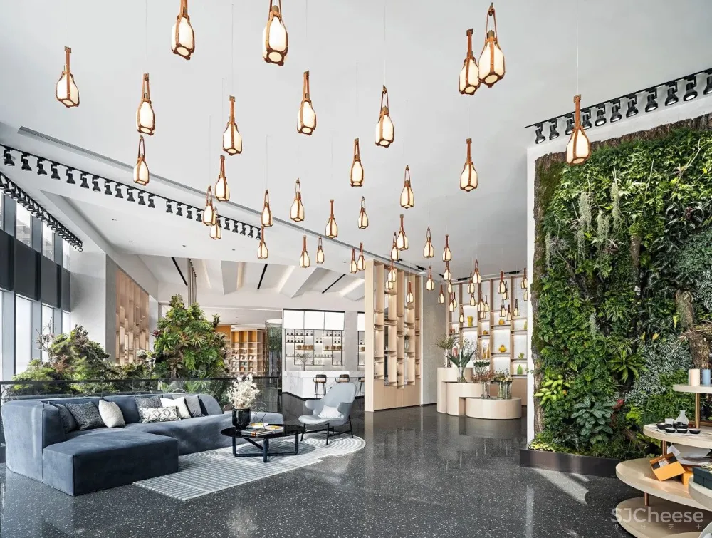 意巢设计丨长沙万科大家品牌生活馆:诗意沁然,与自然呼应共生