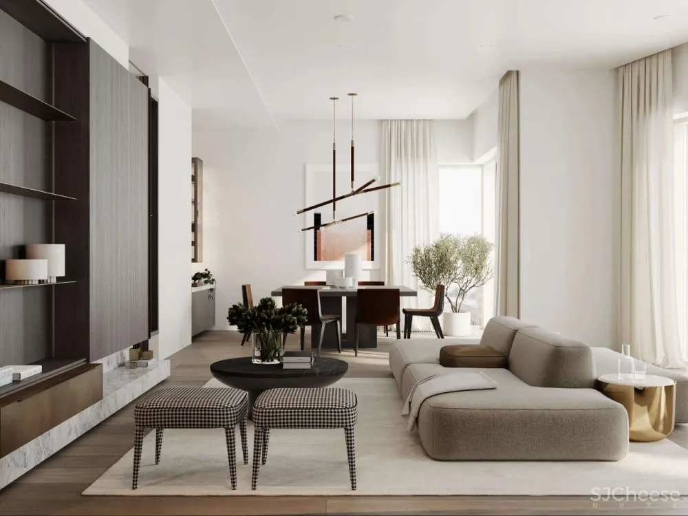 简约清新的自然新居,充满仪式感的平层大宅