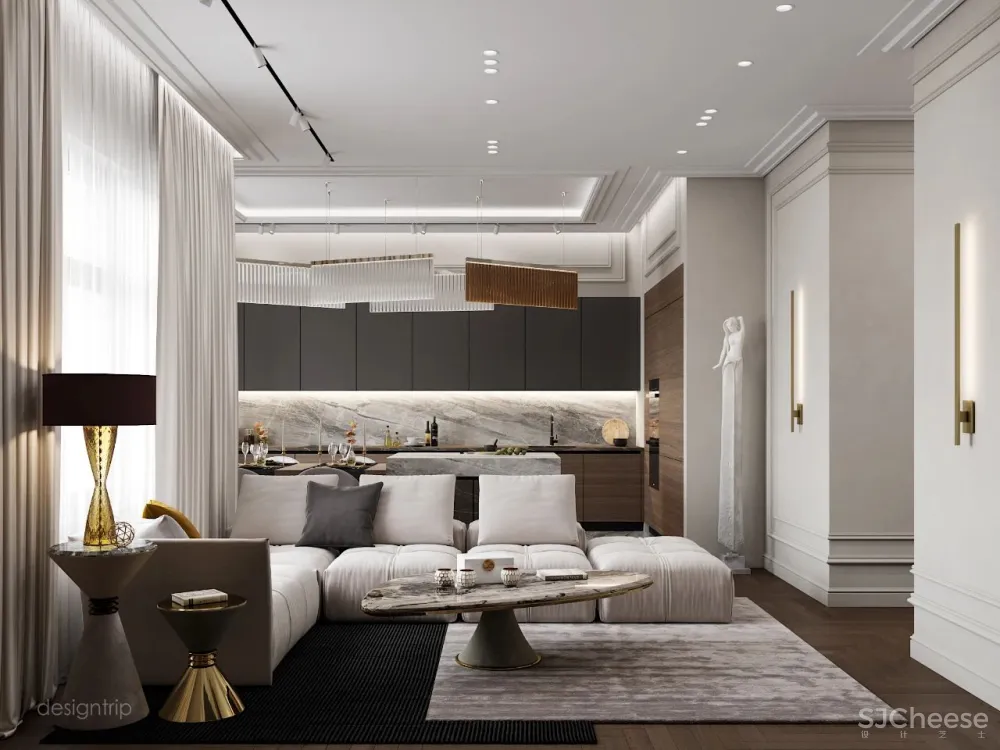 100个·轻奢系客厅设计